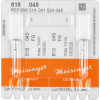 Diamanten 818, gyémántcsiszoló, kék, ISO 050, FG, 2 darab