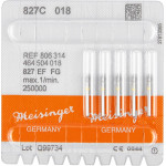 Diamanten 827, gyémántcsiszoló, sárga, ISO 018, FG, 5 darab