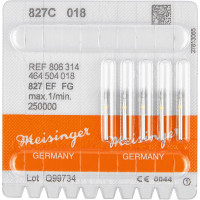 Diamanten 827, gyémántcsiszoló, sárga, ISO 018, FG, 5 darab