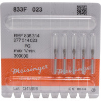 Diamanten 833, gyémántcsiszoló, piros ISO 023, FG, 5 darab