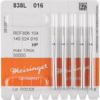 Diamanten 838L, gyémántcsiszoló, kék, ISO 016, HP, 5 darab