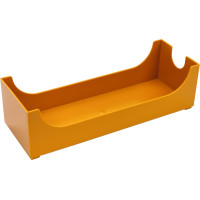 Labor munkatálca, (24,2 x 8,5 x 7 cm), sárga, Műanyag, 1 darab