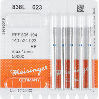 Diamanten 838L, gyémántcsiszoló, kék, ISO 023, HP, 5 darab