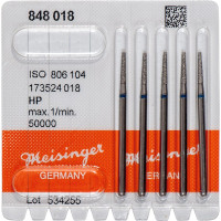 Diamanten 848, gyémántcsiszoló, kék, ISO 018, HP, 5 darab