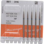 Diamanten 861, gyémántcsiszoló, kék, ISO 016, HP, 5 darab