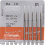 Diamanten 863, gyémántcsiszoló, kék, ISO 016, HP, 5 darab