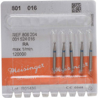 Diamanten 801, gyémántcsiszoló, kék, ISO 016, RA, 5 darab