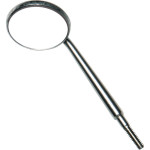 Crystal HD Edelstahl-Spiegelansätze - Packung 12 Stück Größe 3, Ø 20 mm - 50R389