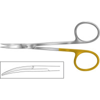 Zahnfleischscheren Spezial - 1 db, HSB 0141-11, 115 mm, gebogen, große Griffringe - HSB 0141-11