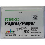 Color (ISO 70), Papírcsúcs, ISO 70 sterilen csomagolva, világoszöld, Papír, 120 darab