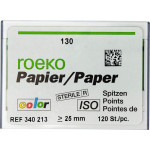 Color (ISO 130), Papírcsúcs, ISO 130 sterilen csomagolva, világoszöld, Papír, 120 darab