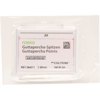 Conventional (3) (FF), Guttapercha-csúcs, rózsaszín, kónuszos, Guttapercha, 1 Csomag