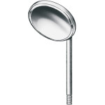 Mundspiegel - 1 db, Ø 10 mm, méret 00, Rhodium - 42-704-10-04