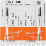 HM-Fräser, (frézer), 79, kék, ISO 040, HP, 2 darab