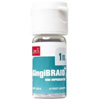 GingiBRAID+ - flakon 183 cm Faden méret 1n fehér mit purpur, nicht imprägniert - 13214