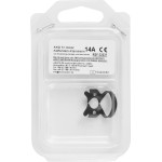 KKD® Kofferdam Klammern triColor Antireflect - 1 db, fekete matt, Nr. 14A, für Molaren - 2237