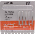 Diamanten 898, gyémántcsiszoló, piros, ISO 014, FG, 5 darab Diamanten 898, gyémántcsiszoló, piros, ISO 014, FG, 5 darab
