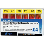 Guttapercha-csúcs (#528) (28 mm) (4 %) (ISO 20), ISO 20 rózsaszín, röntgenopák, Guttapercha, 28 mm, 60 darab