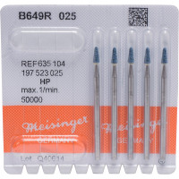 Keramische Schleifer B649R, kerámia-csiszoló, kék, ISO 025, HP, 5 darab