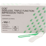 GC COE® Impression Tray Quetschbiß - 50 darabos csomag, ohne Seiten, dreifach Funktion - 150001
