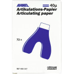 HANEL Artikulations-Papier 40 µm - csomag 72 Blatt kék, 40 µm, U-Form - 480337