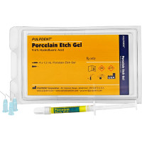 Porcelain Etch Gel - Kit 4 x 1,2 ml Gel-Spritzen, 8 Applikationsspitzen - PEG