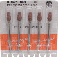 Keramische Schleifer KB671, kerámia-csiszoló, barna, ISO 060, HP, 5 darab