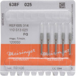 Keramische Schleifer 638, kerámia-csiszoló, zöld, ISO 025, finom, FG, 5 darab