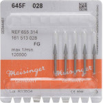 Keramische Schleifer 645, kerámia-csiszoló, zöld, ISO 028, finom, FG, 5 darab