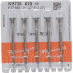 Keramische Schleifer KB735, kerámia-csiszoló, zöld, ISO 070, HP, 5 darab