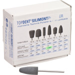 TOPDENT® Silimont Polierer Packung 6 darab, fekete, mittel, TD-10