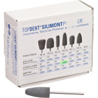 TOPDENT® Silimont Polierer Packung 6 darab, fekete, mittel, TD-10