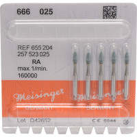 Keramische Schleifer 666, kerámia-csiszoló, zöld, ISO 025, RA, 5 darab