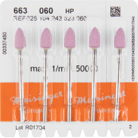 Keramische Schleifer 663, kerámia-csiszoló, rózsaszín, ISO 060, HP, 5 darab