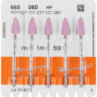 Keramische Schleifer 665, kerámia-csiszoló, rózsaszín, ISO 060, HP, 5 darab