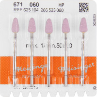 Keramische Schleifer 671, kerámia-csiszoló, rózsaszín, ISO 060, HP, 5 darab