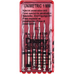 UNIMETRIC Eindringungsbohrer - 6 darabos csomag, , fekete, méret 310 - C021220031000