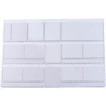 Dentalfilmtasche Packung 50 Filmtaschen Filmformat 3 x 4 cm für 13 Zahnfilme (8 x quer/5 x hoch) mit Datenfeld, ohne Lochung, Nr. 80252
