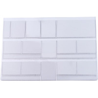 Dentalfilmtasche Packung 50 Filmtaschen Filmformat 3 x 4 cm für 13 Zahnfilme (8 x quer/5 x hoch) mit Datenfeld, ohne Lochung, Nr. 80252