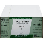 RESORBA® Polyester - 12 darabos csomag, , zöld, 45 cm, ART 13, USP 4/0 - 8281