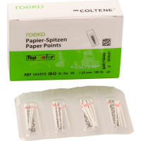 Top color (Cellpack) (ISO 55), Papírcsúcs, Zacskó, ISO 55 sterilen csomagolva, fehér, Papír, 180 darab