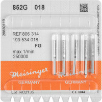 Diamanten 852, gyémántcsiszoló, zöld, ISO 018, FG, 5 darab