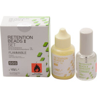 Retention Beads II - Set 15 g Retentionsperlen, 10 ml Adhesiv - 000512