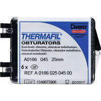 Thermafil (25 mm) (ISO 45), Obturator, ISO 45 röntgenopák, Guttapercha, műanyag, 25 mm, 6 darab