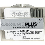 TMS® LINK - csomag 24 Einzelstifte, 2 Bohrer K-92, 1 Handschraubschlüssel, Minim silber EL721-24 - EL72124
