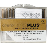 TMS® LINK - csomag 24 Doppelstifte, 2 Bohrer K-96, 1 Handschraubschlüssel, standard 2 in 1 gold EL751-24 - EL75124