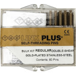 TMS® LINK - Bulkpackung 60 Doppelstifte, standard gold EL752-60 - EL75260