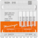 Diamanten 833, gyémántcsiszoló, sárga, ISO 014, FG, 5 darab