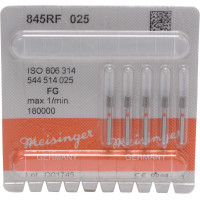 Diamanten 845R, gyémántcsiszoló, piros, ISO 025, FG, 5 darab