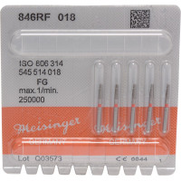 Diamanten 846R, gyémántcsiszoló, piros, ISO 018, FG, 5 darab